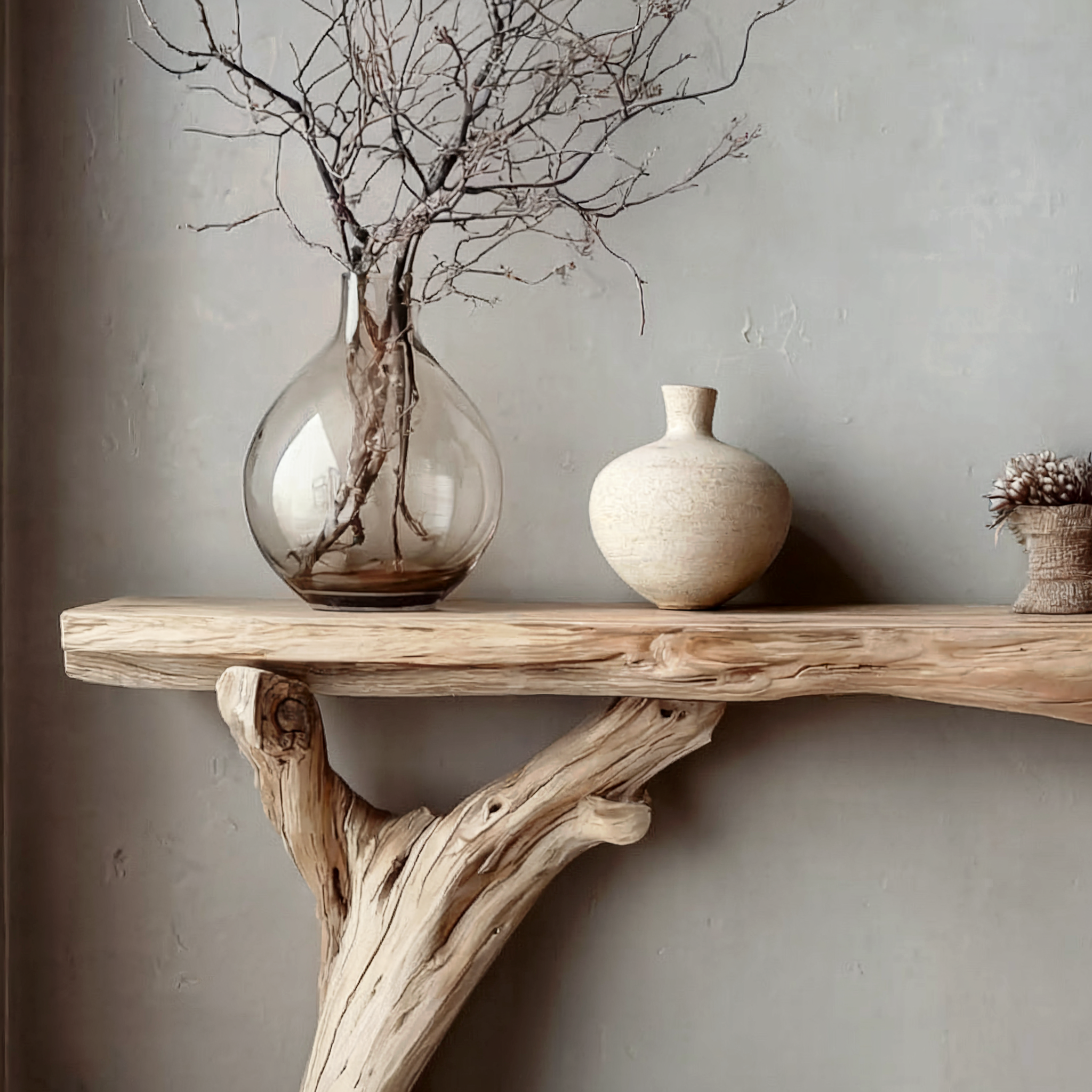 Handmade Live Edge Console Table – Rustic Entryway & Hallway Side Table