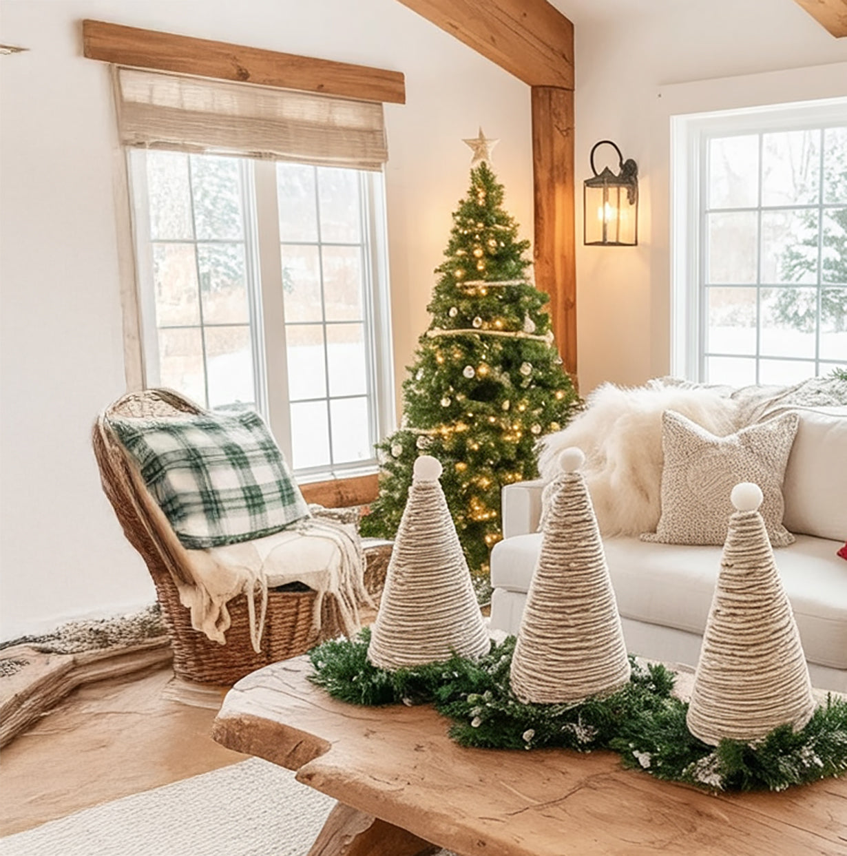 Handcrafted Rustic Solid Wood Coffee Table – With Shelf Storage