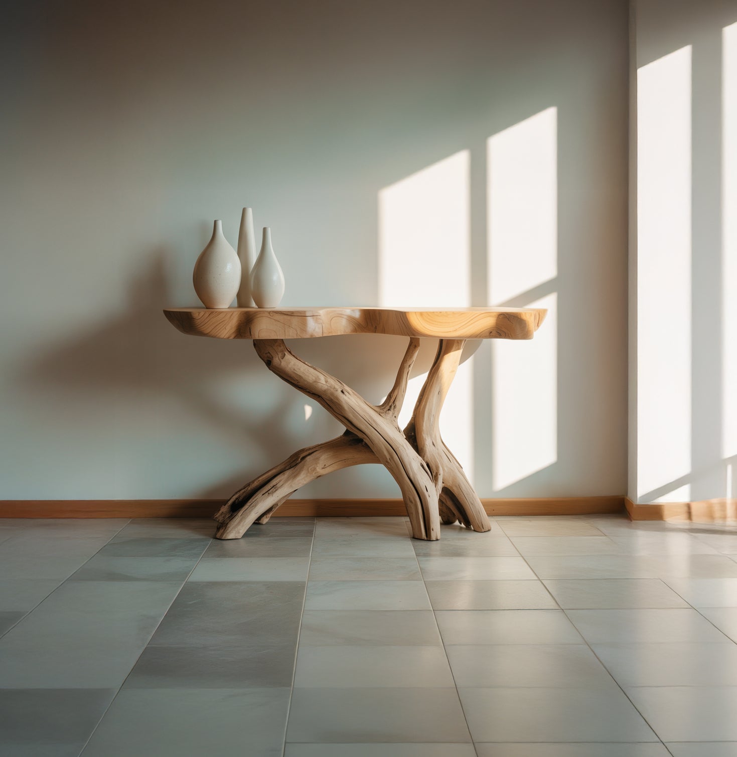 Handcrafted Live Edge Console Table Furniture Decor