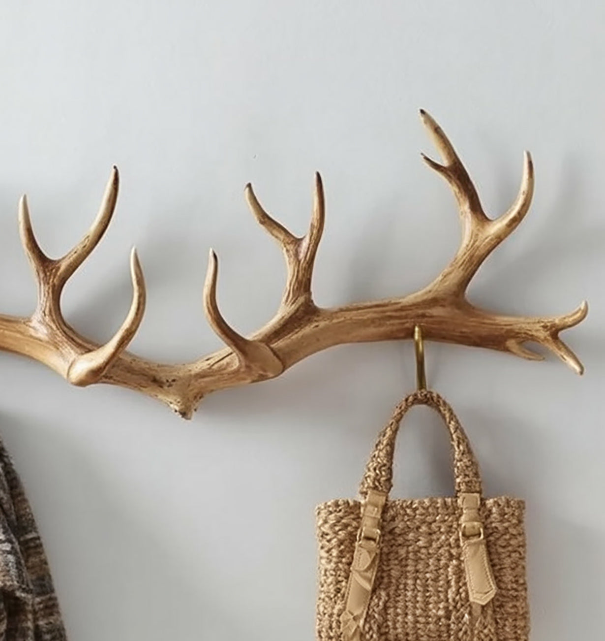 Antler Coat Rack – Rustic Handmade Wall Hook for Home & Office