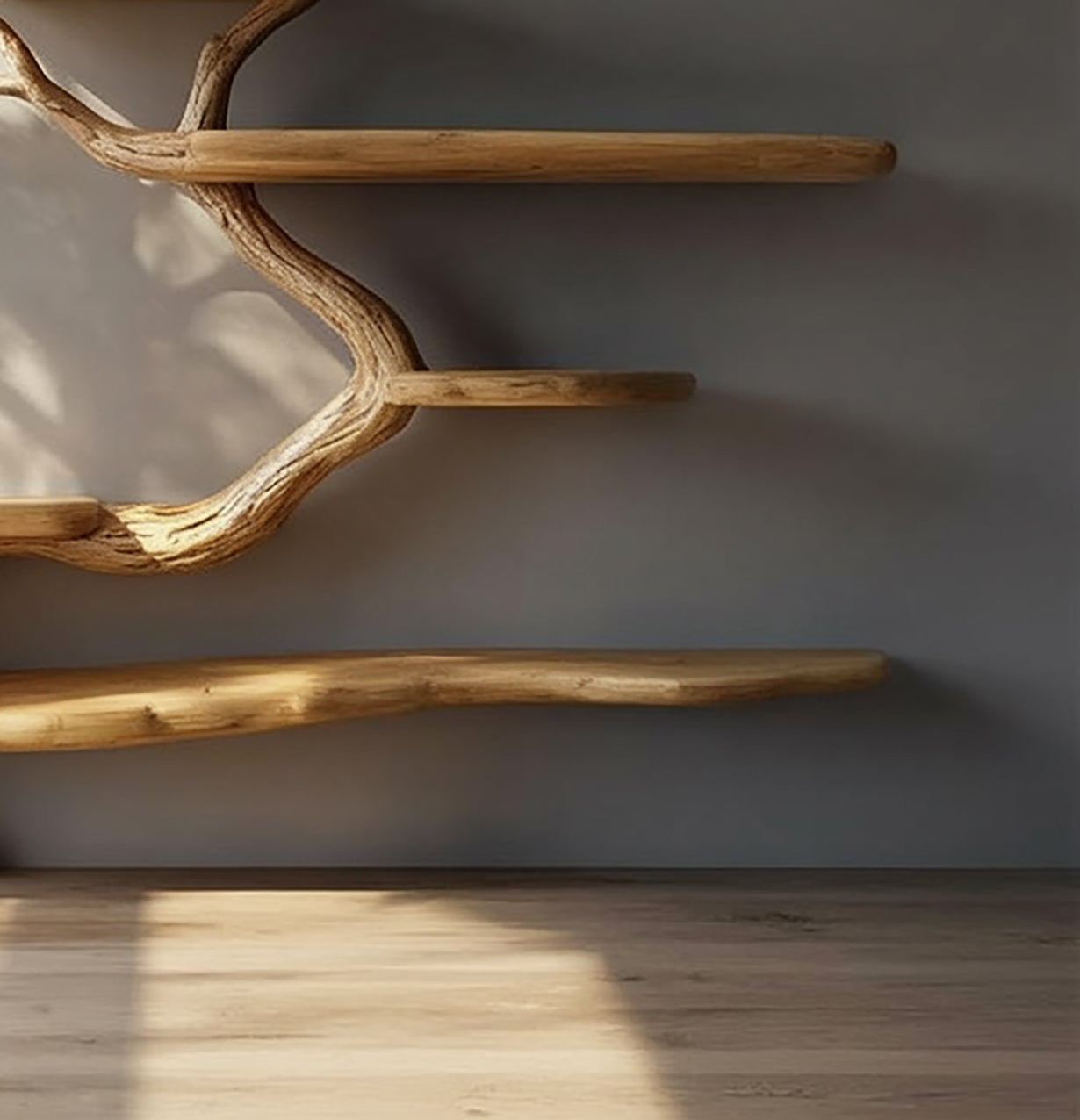 Tree Bookshelf – Solid Wood Nature-Inspired Bookcase