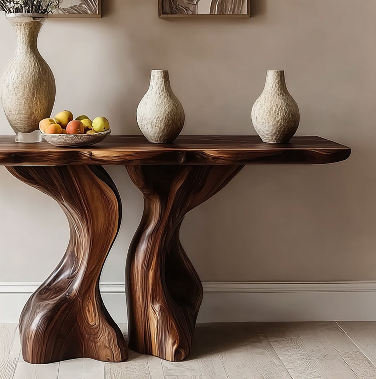 Handcrafted Entryway Table – Handmade Live Edge Console Furniture