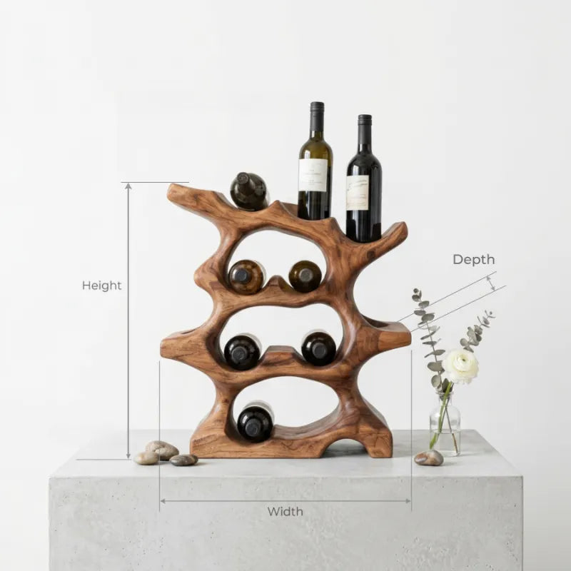 Farmhouse Wine Holder For Kitchen Rustic Wall Design