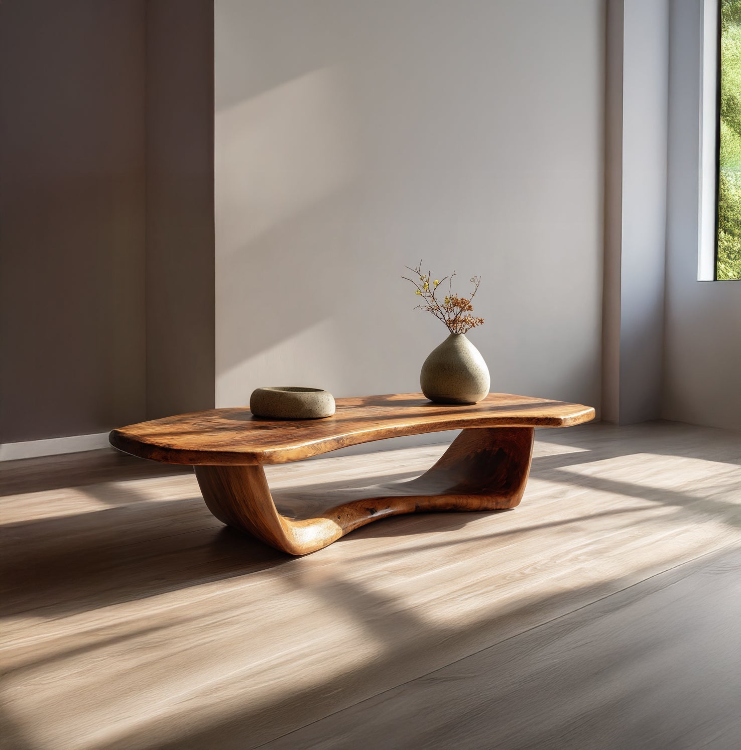 Solid Wood Live Edge Coffee Table – Modern Handmade Design