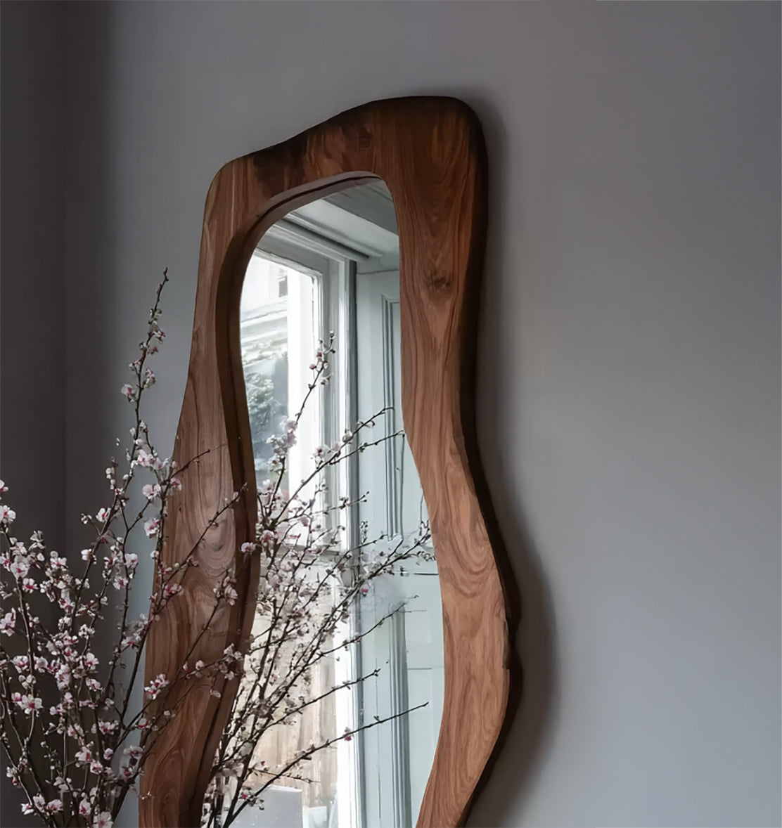 Live Edge Wood Wall Art & Floor Mirror – Unique Home Decor