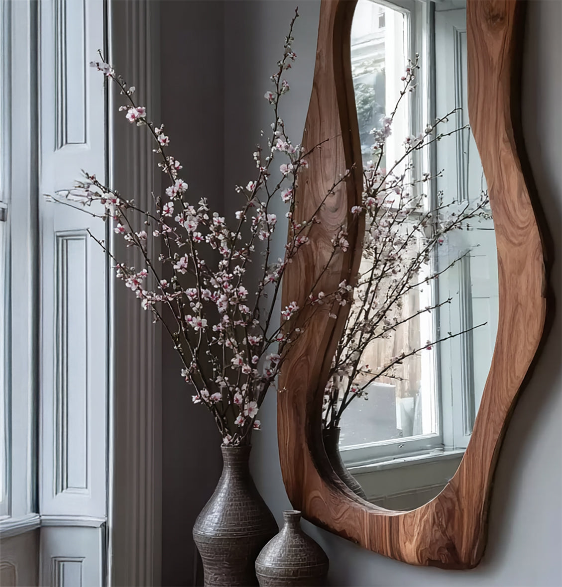 Live Edge Wood Wall Art & Floor Mirror – Unique Home Decor