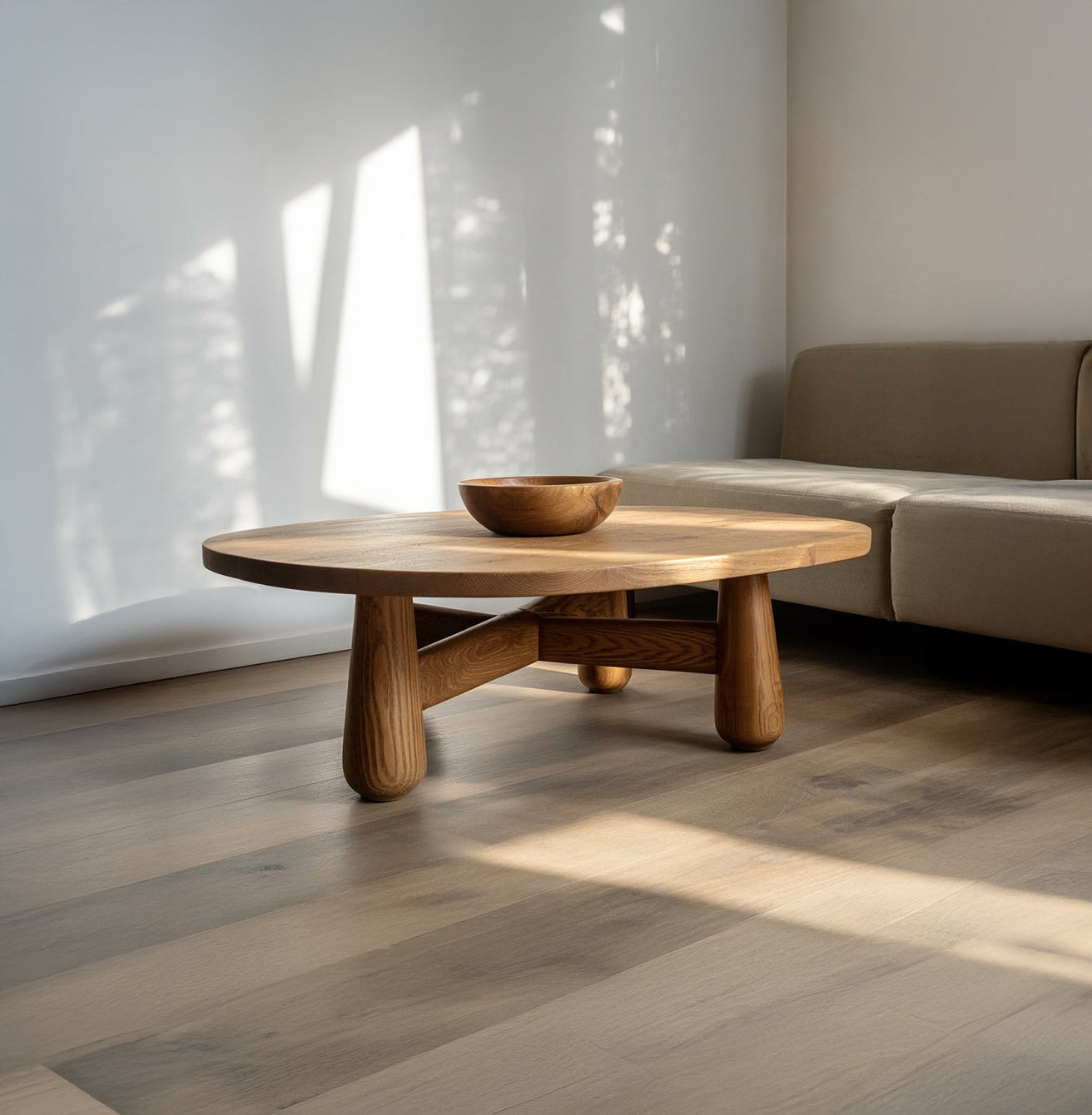 Modern Farmhouse Wood Coffee Table – Live Edge Slab Table for Living Room