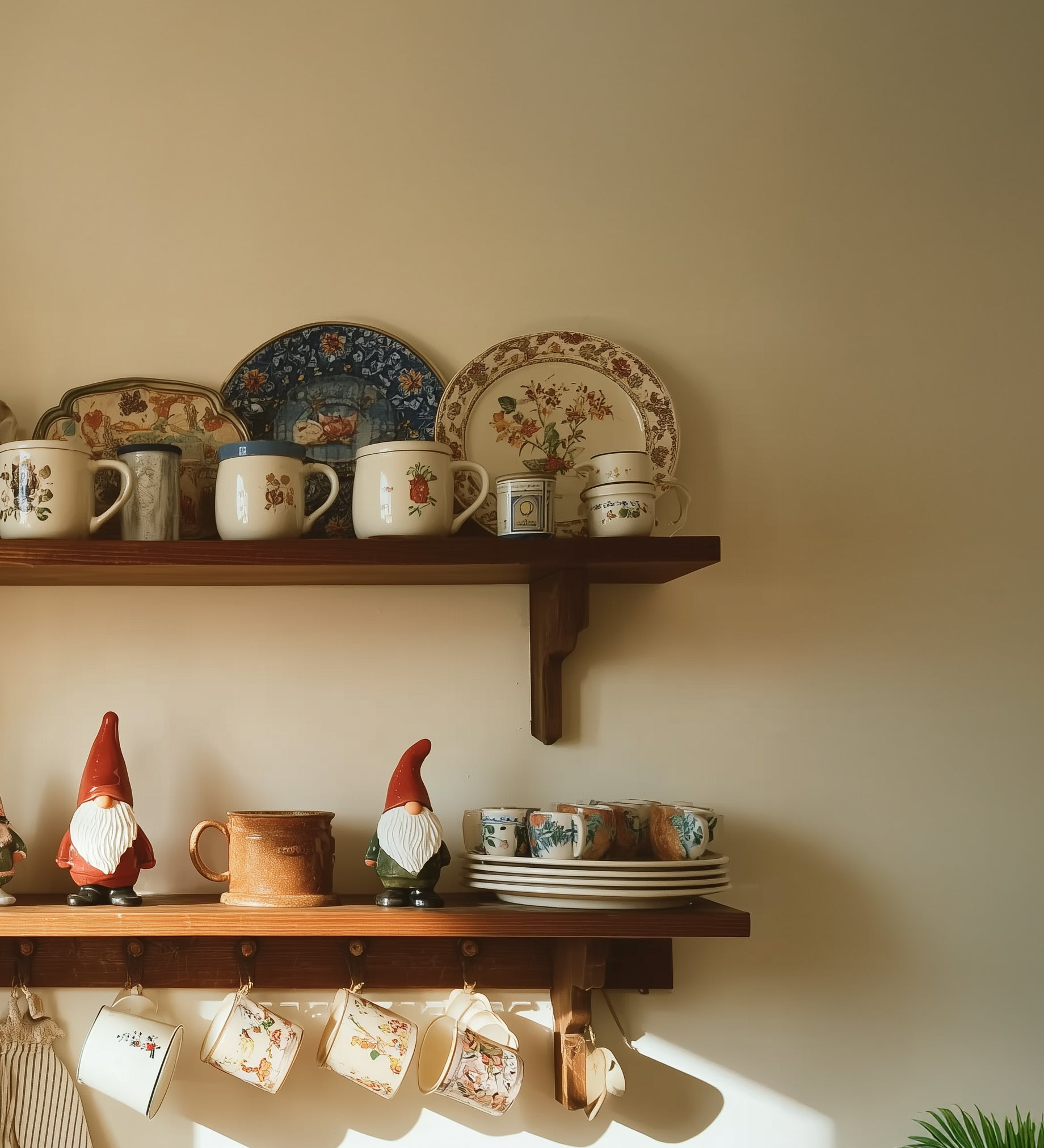 Elegant Live Edge Walnut Floating Shelf – Farmhouse Wood for Bedroom, Nursery, and Kitchen